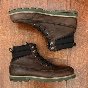 Volcom Sub Zero Men's Brown Leather Boots, Size 13